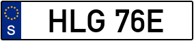 Trailer License Plate